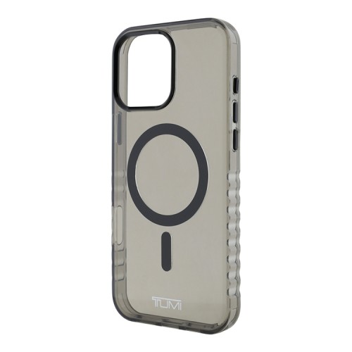 TUMI для iPhone 16 Pro чехол ShockProof Shiny Hard Black (MagSafe)