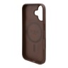 Guess для iPhone 16 чехол PU Flowers Roses Hard Brown (MagSafe)