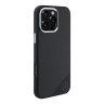 Mercedes для iPhone 16 Pro Max чехол Liquid silicone Wood Imitation Metal cam Hard Black (MagSafe)