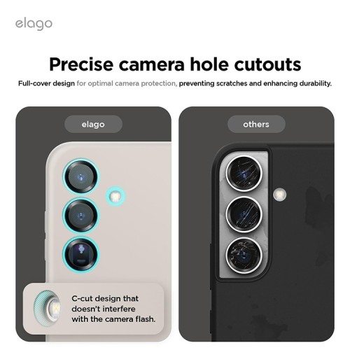 Elago для Galaxy S25 чехол Soft silicone (Liquid) Stone