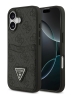 Guess для iPhone 17 чехол PU 4G Double cardslot Triangle metal logo Hard Black