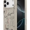 Karl Lagerfeld для iPhone 17 Pro чехол PU Grained leather Sketch with Metal logo Hard Grey (MagSafe)