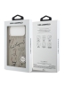 Karl Lagerfeld для iPhone 17 Pro чехол PU Grained leather Sketch with Metal logo Hard Grey (MagSafe)