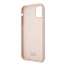 Чехол Karl Lagerfeld Liquid silicone Stack logo Hard для iPhone 11, розовый