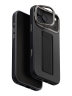 Uniq для iPhone 17 Pro Max чехол Heldro PRO Leatherette + FlexGrip & Camera stand Black (MagSafe)