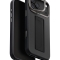 Uniq для iPhone 17 Pro Max чехол Heldro PRO Leatherette + FlexGrip & Camera stand Black (MagSafe)
