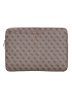 Guess для ноутбуков 16" чехол Sleeve 4G with Zipper pocket Triangle metal logo Brown