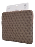 Guess для ноутбуков 16" чехол Sleeve 4G with Zipper pocket Triangle metal logo Brown