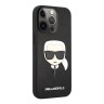Чехол Lagerfeld PU Saffiano Karl's Head Hard для iPhone 13 Pro Max, черный