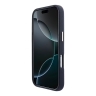 Karl Lagerfeld для iPhone 17 Pro чехол PU Full Wrapped K HEAD Metal logo & Cam Hard Blue (MagSafe)