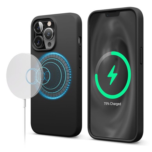 Чехол Elago MagSafe Soft Silicone для iPhone 13 Pro Max, черный