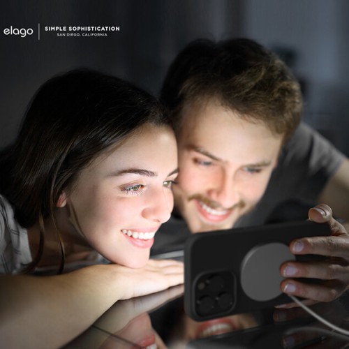 Чехол Elago MagSafe Soft Silicone для iPhone 13 Pro Max, черный