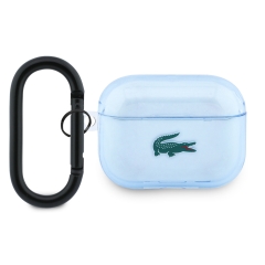 Lacoste для AirPods Pro 3 чехол TPU Croc Logo Transparent Light Blue