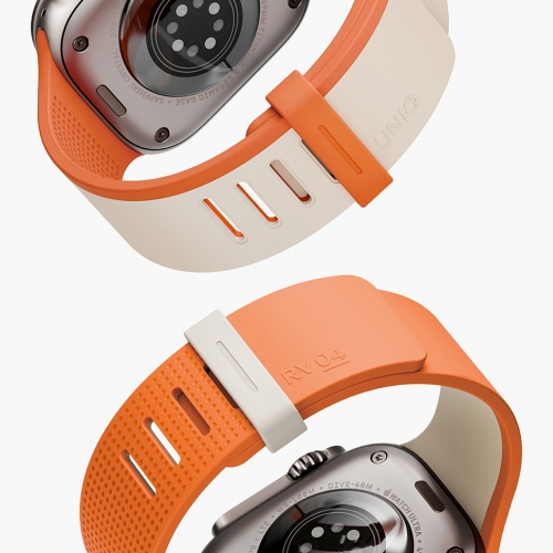 Uniq для Apple Watch 49/46/45/44 mm ремешок Revix IV reversible Magnetic Clay/Volt Orange