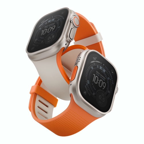 Uniq для Apple Watch 49/46/45/44 mm ремешок Revix IV reversible Magnetic Clay/Volt Orange