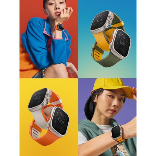 Uniq для Apple Watch 49/46/45/44 mm ремешок Revix IV reversible Magnetic Clay/Volt Orange