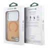Lacoste для iPhone 17 Pro чехол ShockProof Lacquer Metal logo & Cam Hard Frosted Orange (MagSafe)