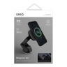 Держатель Uniq Magneo Air Magnetic wireless 15W (на торпеду/стекло/воздуховод) +АЗУ All-in-one, серый