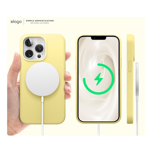 Чехол Elago Soft Silicone для iPhone 13 Pro Max, желтый