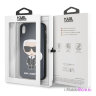 Чехол Karl Lagerfeld Iconic Karl Hard для iPhone XS Max, синий