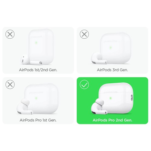 Чехол Elago Silicone Hang case для AirPods Pro 2, черный