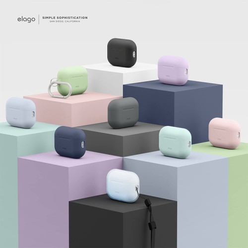 Чехол Elago Silicone Hang case для AirPods Pro 2, черный