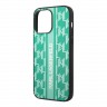 Чехол Lagerfeld PU Monogram Vertical logo Hard для iPhone 14 Pro, зеленый