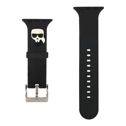 Ремешок Karl Lagerfeld Silicone Karl head для Apple Watch 49-46-45-44 mm, черный