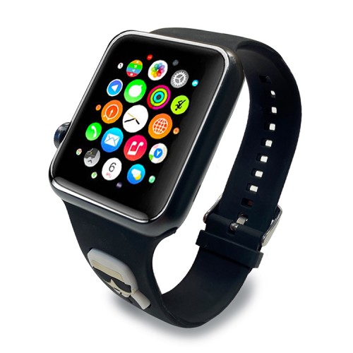 Ремешок Karl Lagerfeld Silicone Karl head для Apple Watch 49-46-45-44 mm, черный