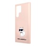 Чехол Lagerfeld Liquid silicone NFT Choupette Hard для Galaxy S23 Ultra, розовый