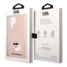 Чехол Lagerfeld Liquid silicone NFT Choupette Hard для Galaxy S23 Ultra, розовый
