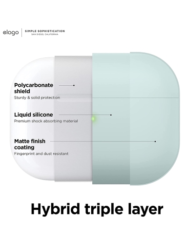 Чехол Elago Liquid case with Round strap для AirPods Pro 2, Mint