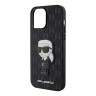 Чехол Lagerfeld PU Saffiano Monogram NFT Karl Ikonik Hard для iPhone 13 Pro Max, черный