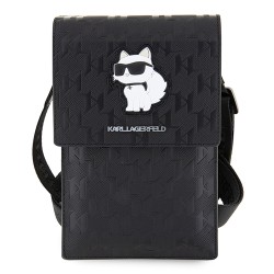 Karl Lagerfeld для смартфонов сумка Wallet Phone Pouch Saffiano Monogram NFT Choupette Black