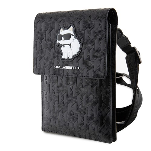 Karl Lagerfeld для смартфонов сумка Wallet Phone Pouch Saffiano Monogram NFT Choupette Black