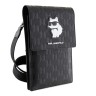 Karl Lagerfeld для смартфонов сумка Wallet Phone Pouch Saffiano Monogram NFT Choupette Black