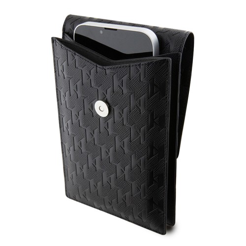 Karl Lagerfeld для смартфонов сумка Wallet Phone Pouch Saffiano Monogram NFT Choupette Black