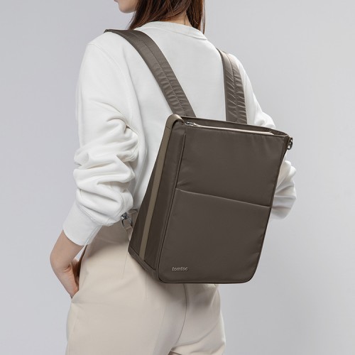 Tomtoc для ноутбуков 13.5" сумка TheHer Slash Laptop Sling bag H63 Taupe