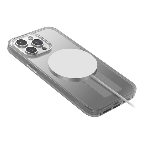 Uniq для iPhone 15 Pro чехол HELDRO MAG Clear (MagSafe)