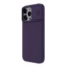 Nillkin для iPhone 15 Pro Max чехол CamShield Silky Magnetic Silicone Dark Purple (magsafe)