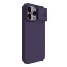 Nillkin для iPhone 15 Pro Max чехол CamShield Silky Magnetic Silicone Dark Purple (magsafe)