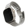 Uniq для Apple Watch 49-46-45-44 mm ремешок Strova MAG Strap Link Steel Silver
