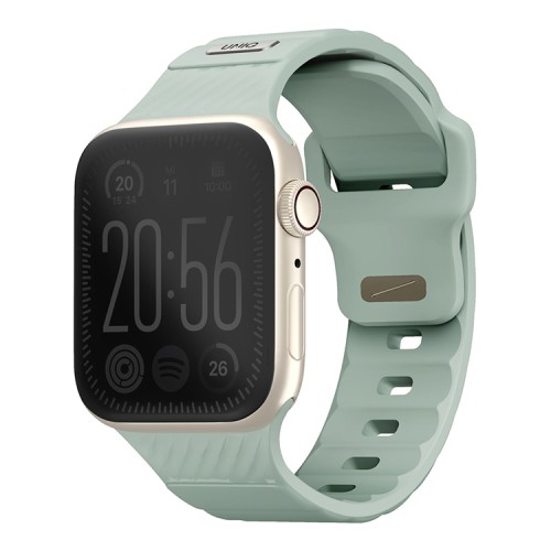 Uniq для Apple Watch 42-41-40 mm ремешок STRIDE FKM Rubber Iceplant Green