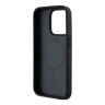 Karl Lagerfeld для iPhone 15 Pro Max чехол PU Monogram & Metal Camera frame Hard Black (MagSafe)