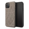 Кожаный чехол Mercedes Bow Quilted perforated Hard для iPhone 11 Pro, коричневый