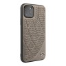 Кожаный чехол Mercedes Bow Quilted perforated Hard для iPhone 11 Pro, коричневый