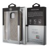 Кожаный чехол Mercedes Bow Quilted perforated Hard для iPhone 11 Pro, коричневый