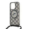 Karl Lagerfeld для iPhone 15 Pro Max чехол Crossbody PC/TPU NFT Karl&Choup Head черный (MagSafe) +Cord