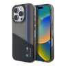 BMW для iPhone 16 Pro чехол Motorsport PC/TPU Tricolor Vert stripes Black