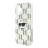 Karl Lagerfeld для iPhone 16 чехол PC/TPU Monogram NFT Choupette Transparent